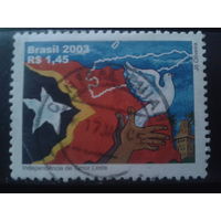 Бразилия 2003 Голубь мира Михель-1,2 евро гаш