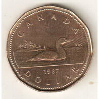Канада 1 доллар 1987