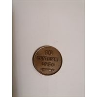 Монета Сан-Марино 10 чентезимо 1936 год