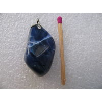 Кулон из голубого лазурита. натуральный камень