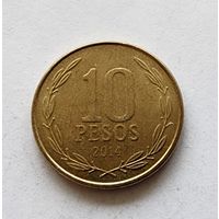 Чили 10 песо, 2014