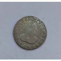 Серебряная монета ВКЛ Ян III Собеский (1674-1696) 6 грошей  с рубля!!!