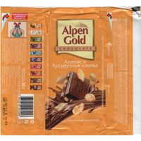 Alpen Gold арахис и кукурузные хлопья