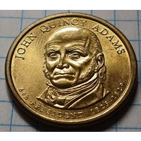 США 1 доллар, 2008   D   Президент США - Джон Куинси Адамс (1825-1829)      ( 4-8-5 )