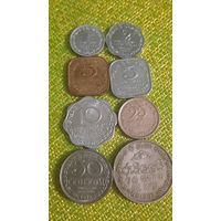 Шри-Ланка ( Цейлон ) полный комплект от 1 цента до 1 рупии 1978 г