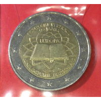 Германия, юбилейные 2 евро 2007г., есть буквы FG