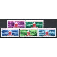Выполнение плана пятилетки КНДР 1978 год серия из 5 марок