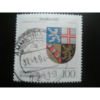 Германия 1994 герб Саара Михель-0,9 евро гаш.
