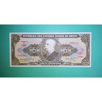 Банкнота 5 крузейро Бразилия  1962 - 64 г.