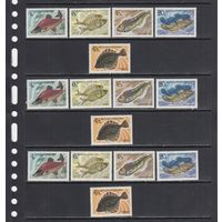 Рыбы Фауна 1983 СССР MNH полная серия 5 м зуб Х 3 Лот