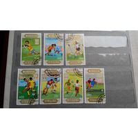 Футбол, спорт, марки, Монголия, 1985