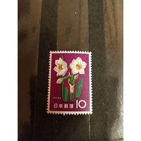 1961 Япония мих 743 оценка 7,5 евро  чистая клей след от наклейки флора цветы (3-3)