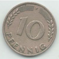 10 пфеннигов 1949 F Банк Немецких Земель