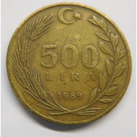 Турция 500 лир 1989 г