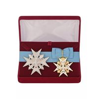 Комплект Знак и звезда ордена Святого духа - Франция в подарочном футляре
