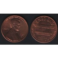 США km201b 1 цент 1987 год (D) (0(st(0 ТОРГ