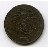 2 сантима 1856 Бельгия