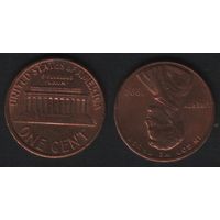 США km201b 1 цент 1992 год (-) (f0
