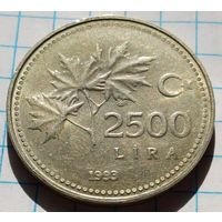 Турция 2500 лир, 1993       ( 1-8-2 )