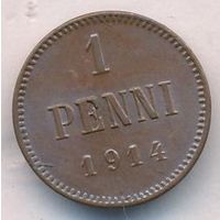 1 пенни 1914 год _состояние XF/aUNC