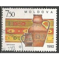 Молдова. Молдавские кувшины и ковры. 1992г. Mi#43.