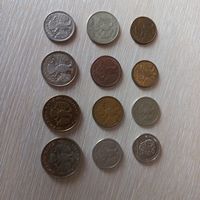 1,2,5,10,20,50,100 рублей 1993 Россия, разные монетные дворы