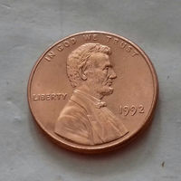 1 цент США 1992 г.