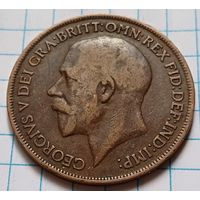 Великобритания 1 пенни, 1919     ( 2-13-1 )