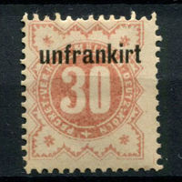 Германия - Мюльхайм-Дойц-Кёльн - Местные марки - 1888 - Надпечатка Unfrankirt на 30Pf - [Mi.13A] - 1 марка. MH.  (Лот 134AP)