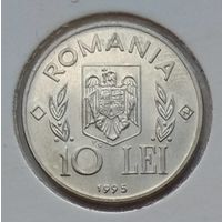 Румыния 10 лей 1995 г. ФАО. Буква N. В холдере