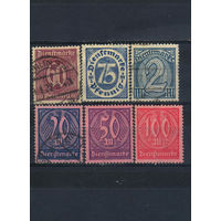 Германия Респ Служебные 1921-2 Номиналы #66,69-70,72-4