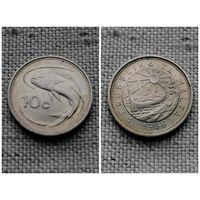 Мальта 10 центов 1986/фауна/рыба(Ab)