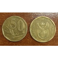ЮАР, 50 центов 2006. Надпись на языке зулу: ININGIZIMU AFRIKA