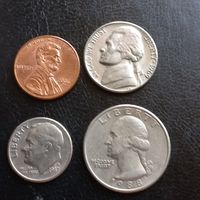 1,5,10,25 центов  США