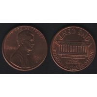 США km201b 1 цент 1990 год (D) (0(st(0 ТОРГ