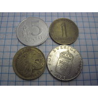 Четыре монеты/2 с рубля!