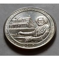 25 центов, квотер США, нац. историческое место Фредерика Дугласа (округ Колумбия), P