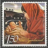Новая Зеландия. Рождество. Св.Мария с младенцем. 2008г. Mi#2553.