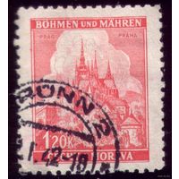 1 марка 1939 год Богемия и Моравия