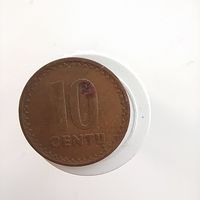 Литва 10 центов 1991 год  лот 20