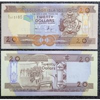 20 долларов Соломоновы острова обр. 2009 г. UNC