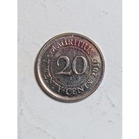 Маврикий 20 центов 2016 года .