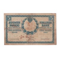 Финляндия 5 марок 1909 года. Нечастая!