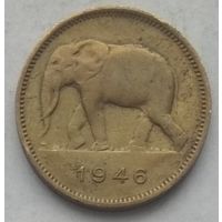 Бельгийское Конго 2 франка 1946 г.