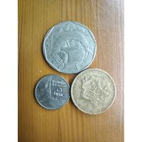 Португалия 50эскудо 1988, Франция 10 франков 1978, Тайланд-61