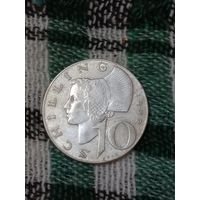 Австрия 10 шиллингов серебро 1957