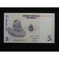 Конго 5 сантимов 1997г.UNC