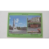 Памятник (открытка чистая 1988г) г.Вологда  800-ие Вологды