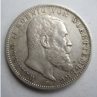 Вюртемберг 3 марки 1909 серебро  .33-315