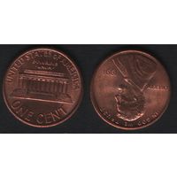США km201b 1 цент 1991 год (-) (f0